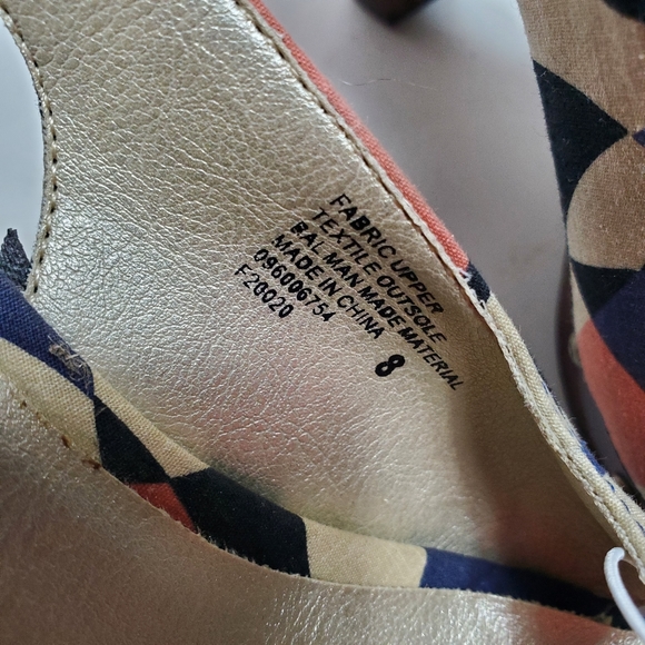 Xhilaration Tobbyn Platform Slingback Open Toe Heel, Multicolor, Sz 8. - Picture 10 of 11